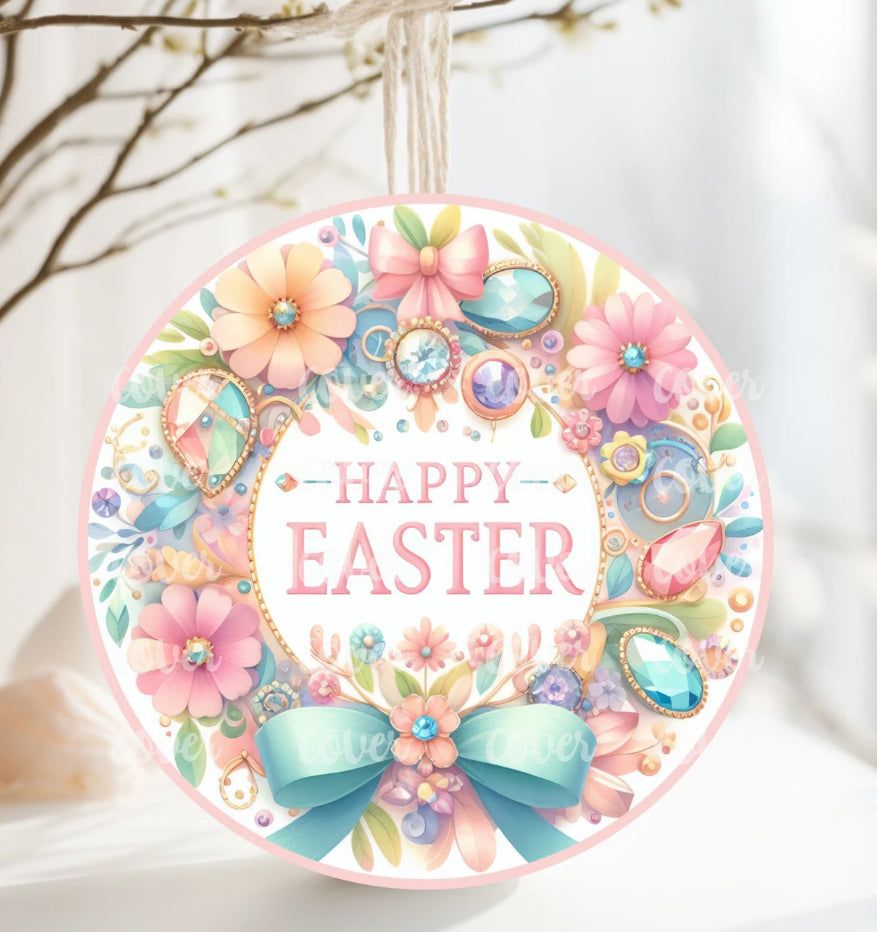 Happy Easter Egg Ornament