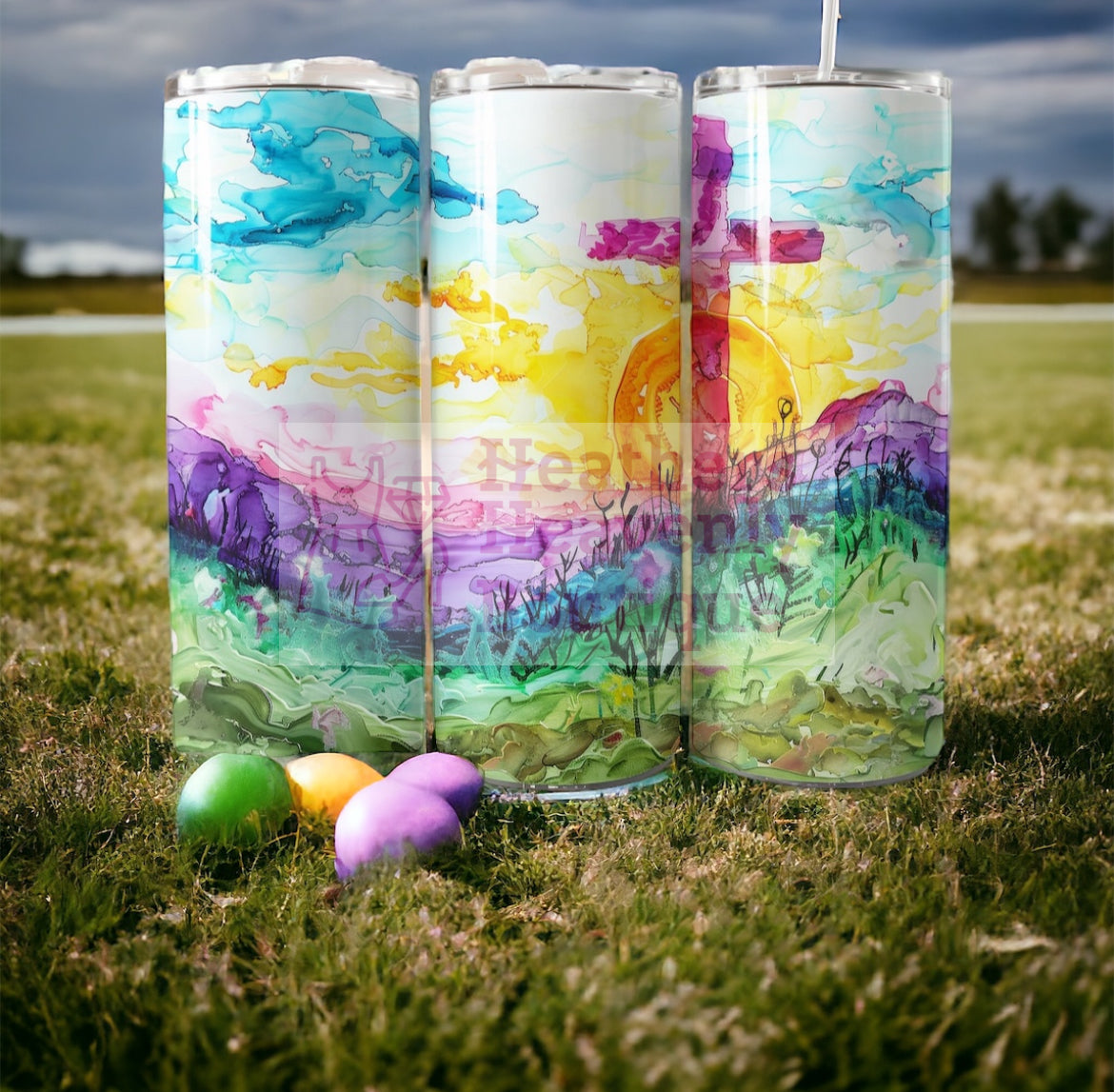 Easter Tumblers Handmade Sublimation 20oz.