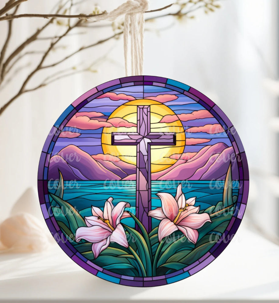 Easter Cross Ornament