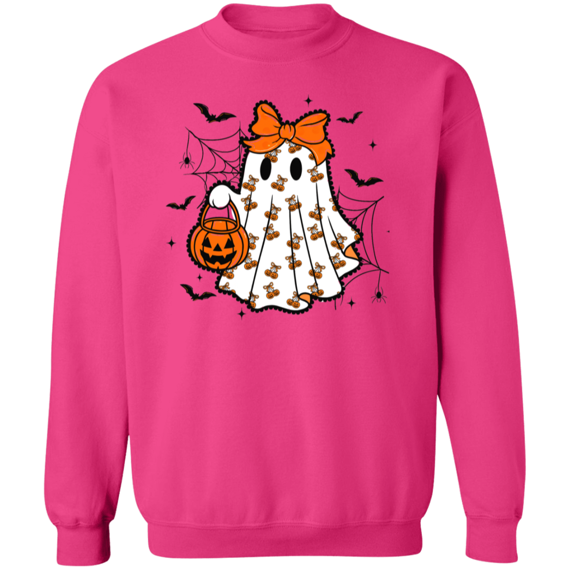Ghost and pumpkin Halloween sweatshirt β cute trick or treat top