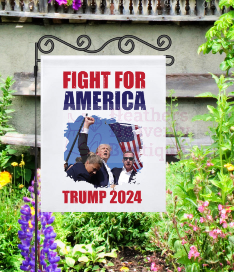 Trump Fight For America Garden Flag