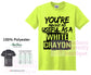 Your About As Useful As A White Crayon Printed Graphic Tee