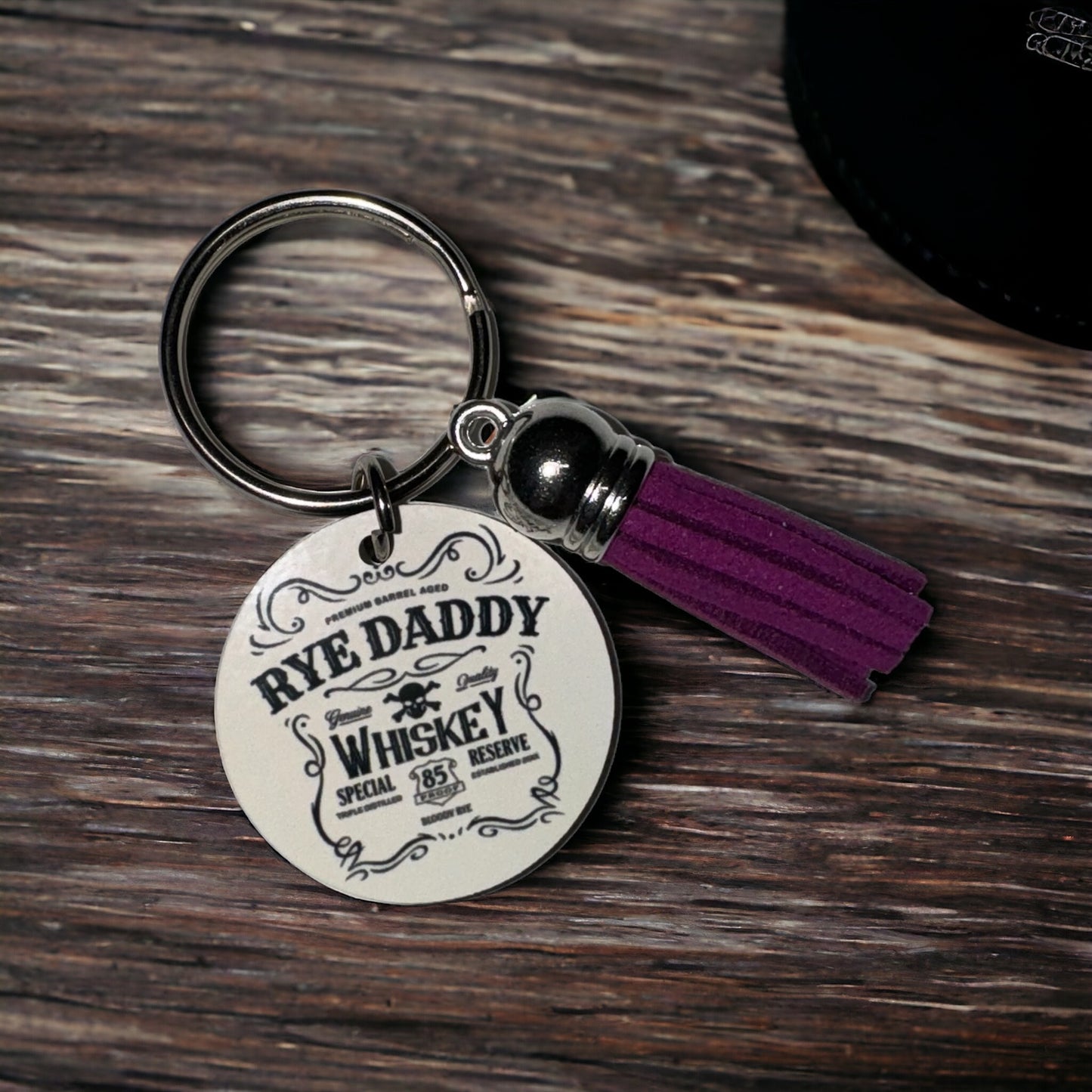 Rye Daddy Whiskey Keychain