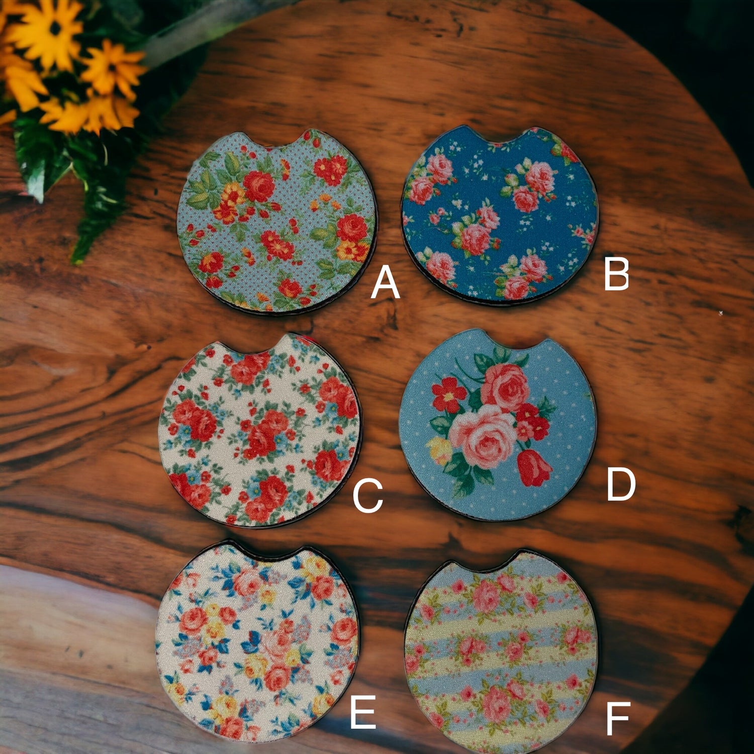 Pioneer Woman handmade sublimation Car Coasters - Heather's Heavenly Boutique