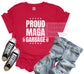 Trump Proud Maga Garbage Printed Graphic T-Shirt