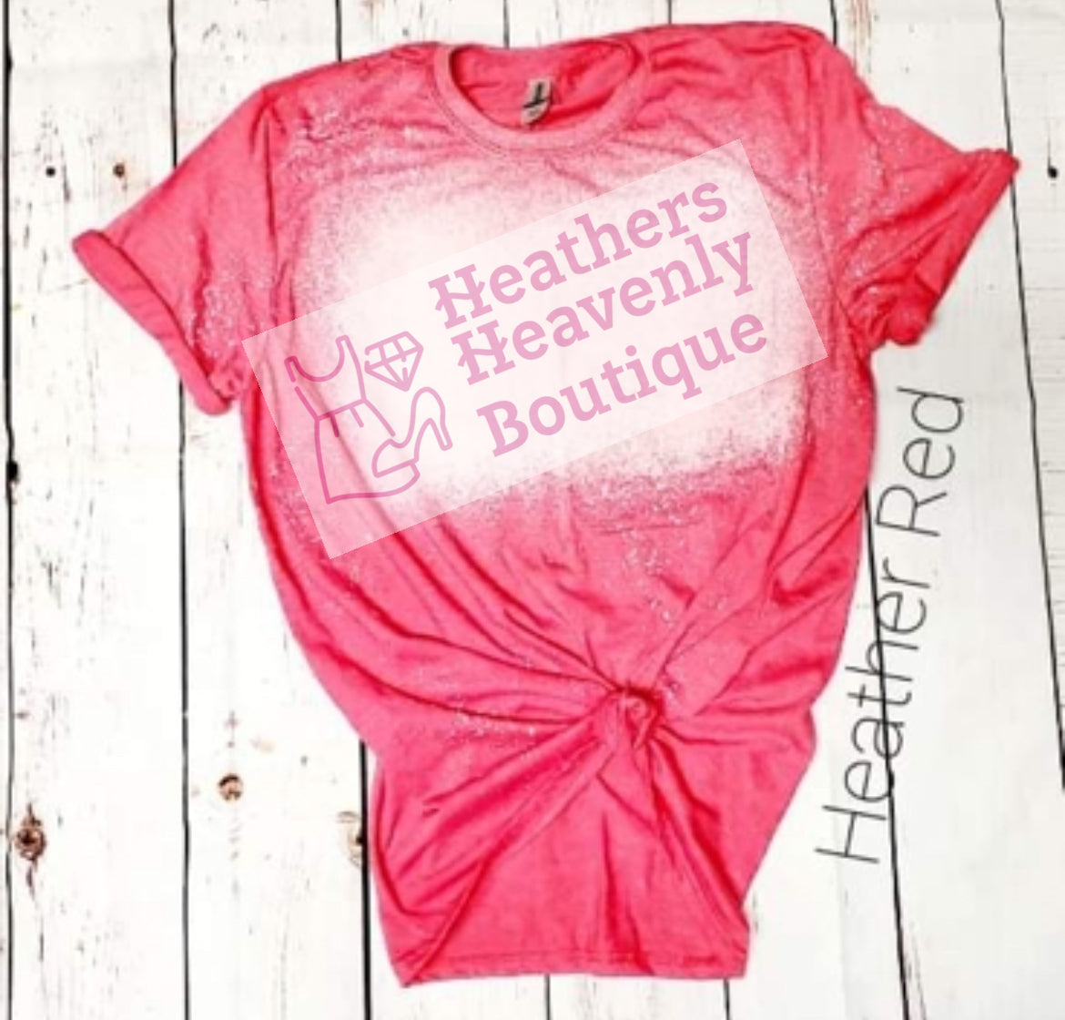 Heather Red Bleached Tee Grab Bag