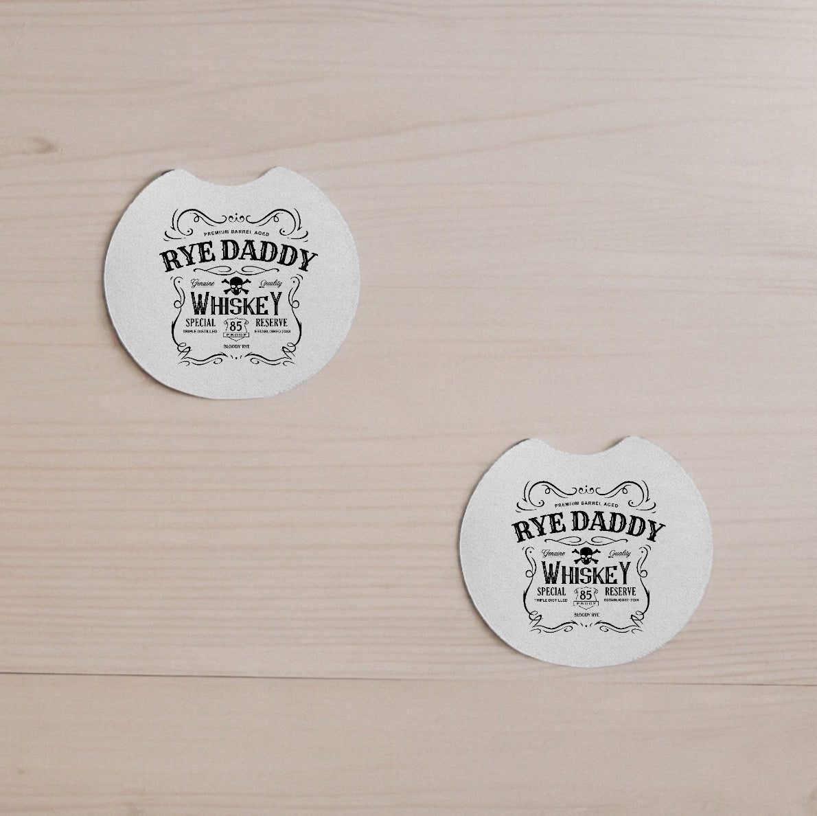 Rye Daddy Whiskey Car Coasters