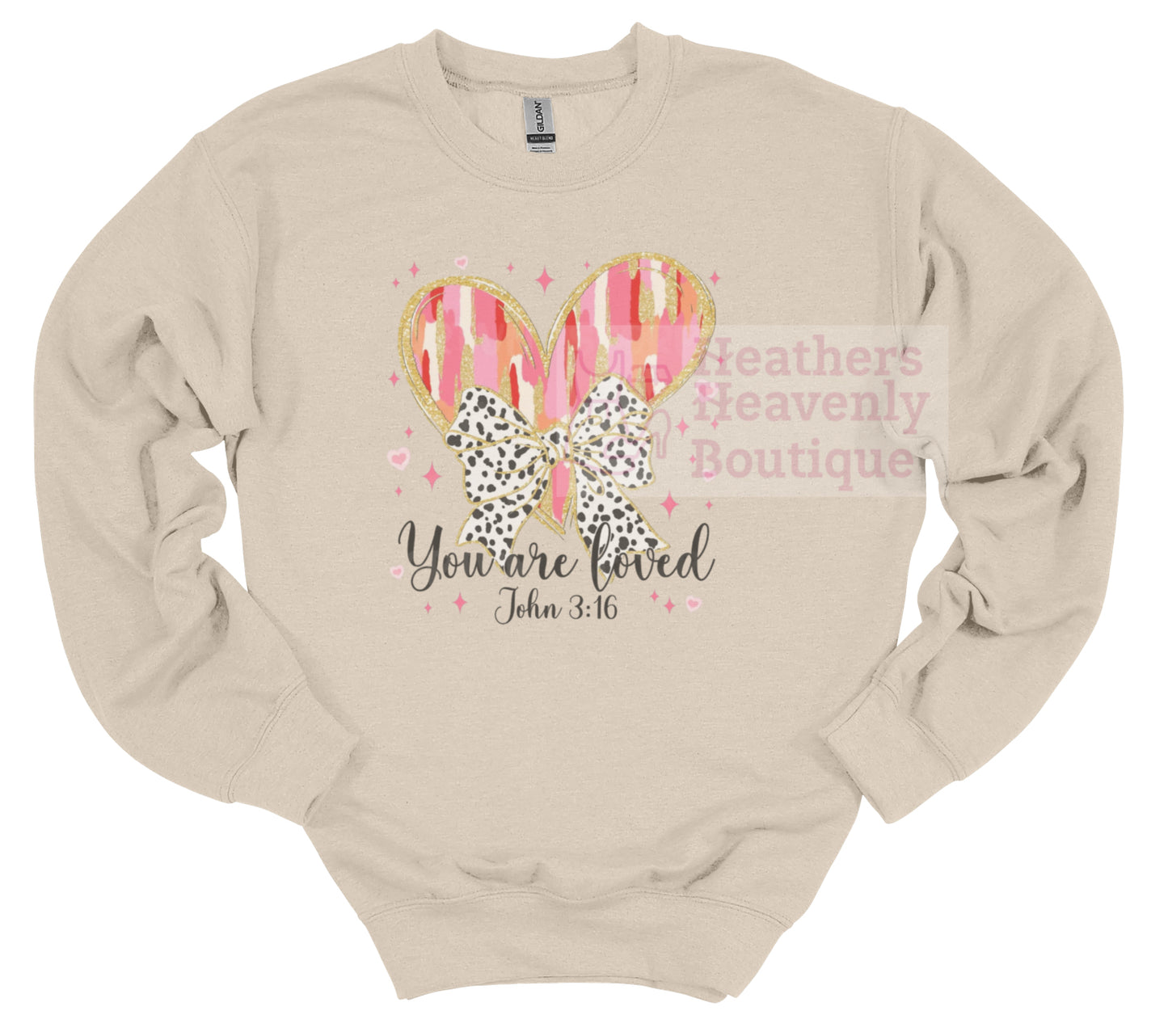 You are Loved John 3:16 Graphic Sweatshirt