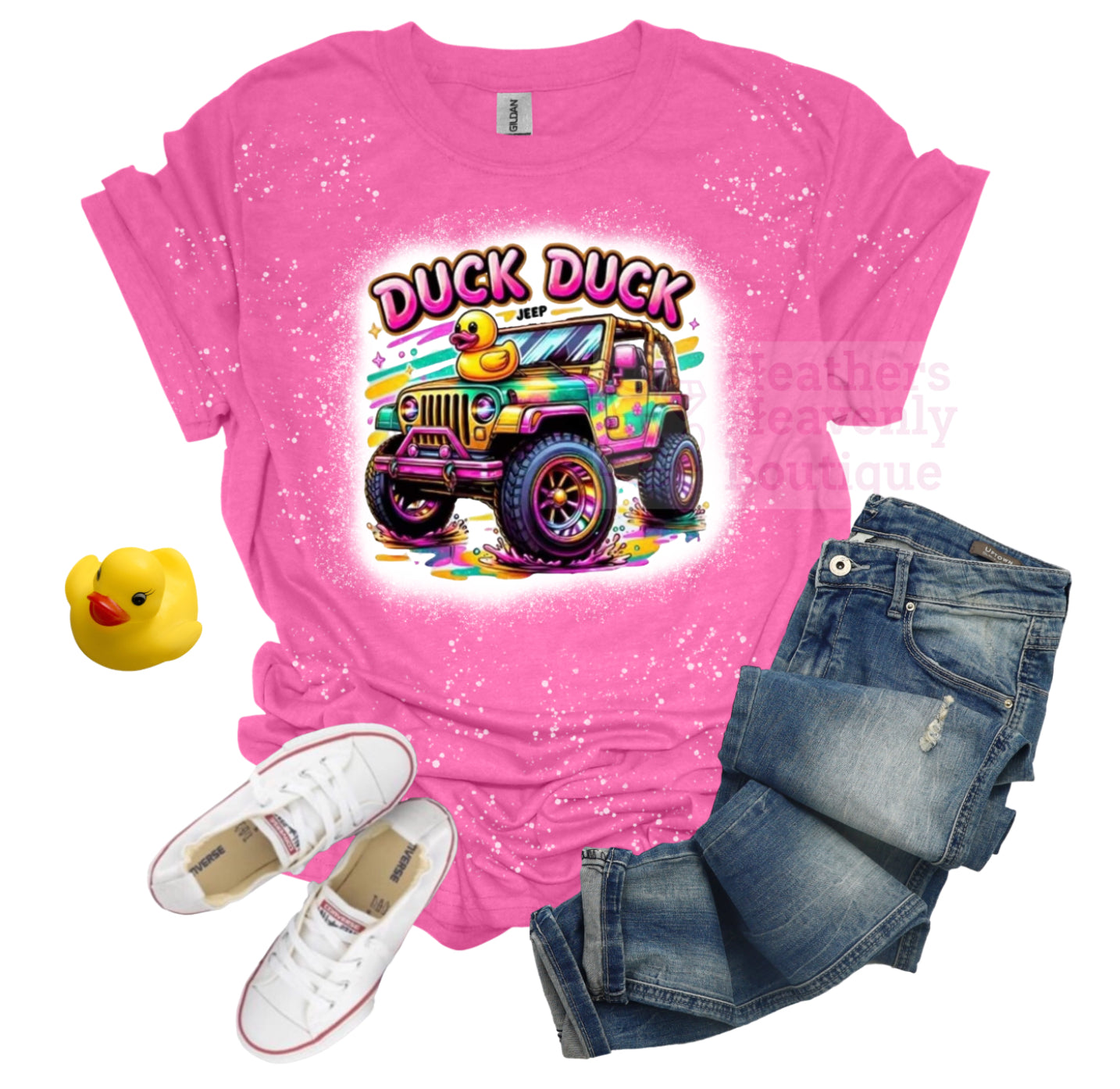 Duck Duck Jeep Bleached Graphic Tee