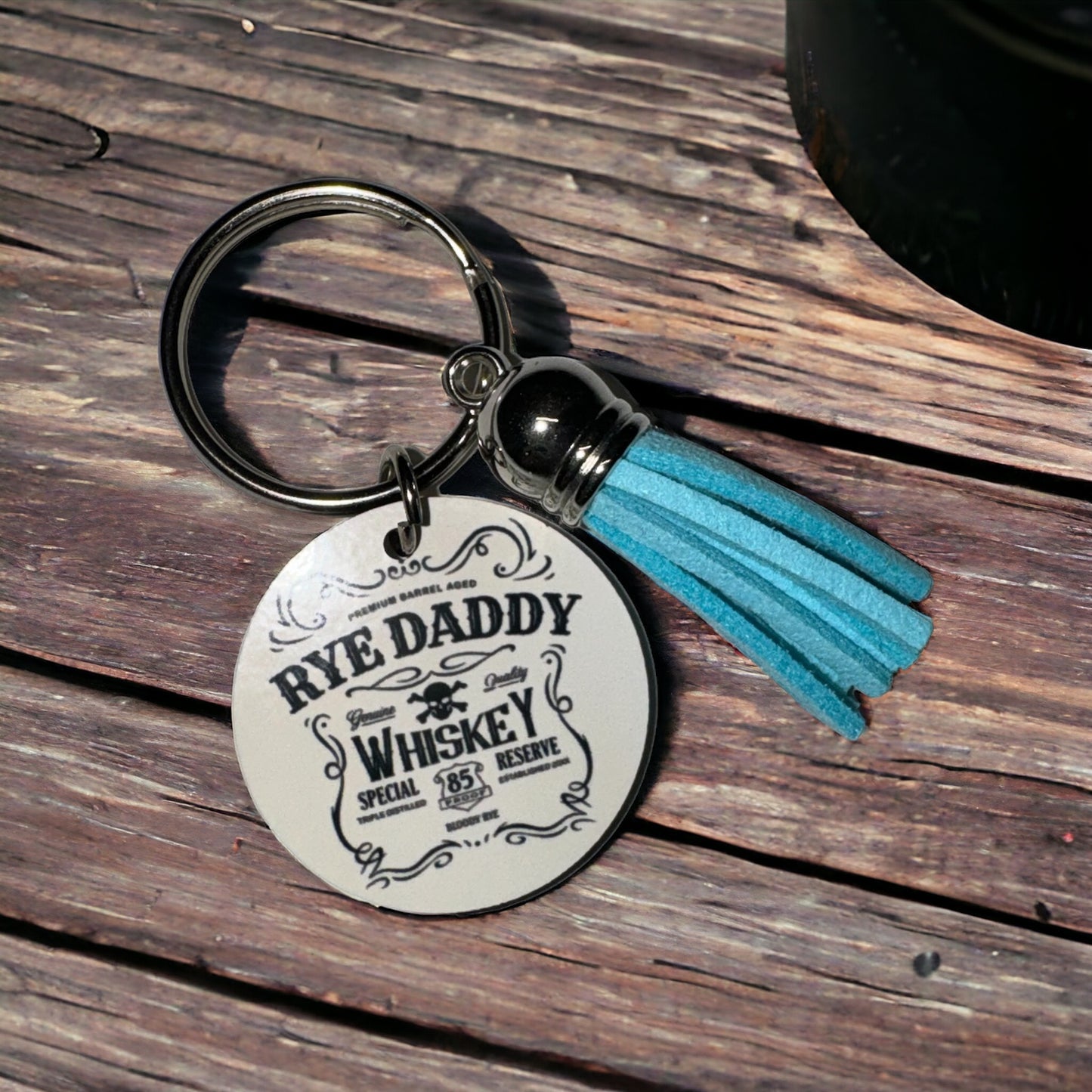 Rye Daddy Whiskey Keychain