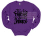 Thick Thighs Spooky Vibes Graphic Sweatshirt