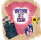 Trump Voting Felon Bleached Tee