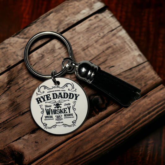 Rye Daddy Whiskey Keychain