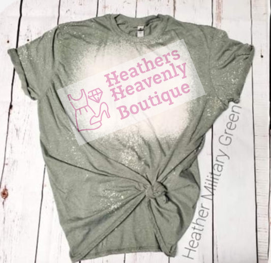 Heather Military Green Bleached Tee Grab Bag