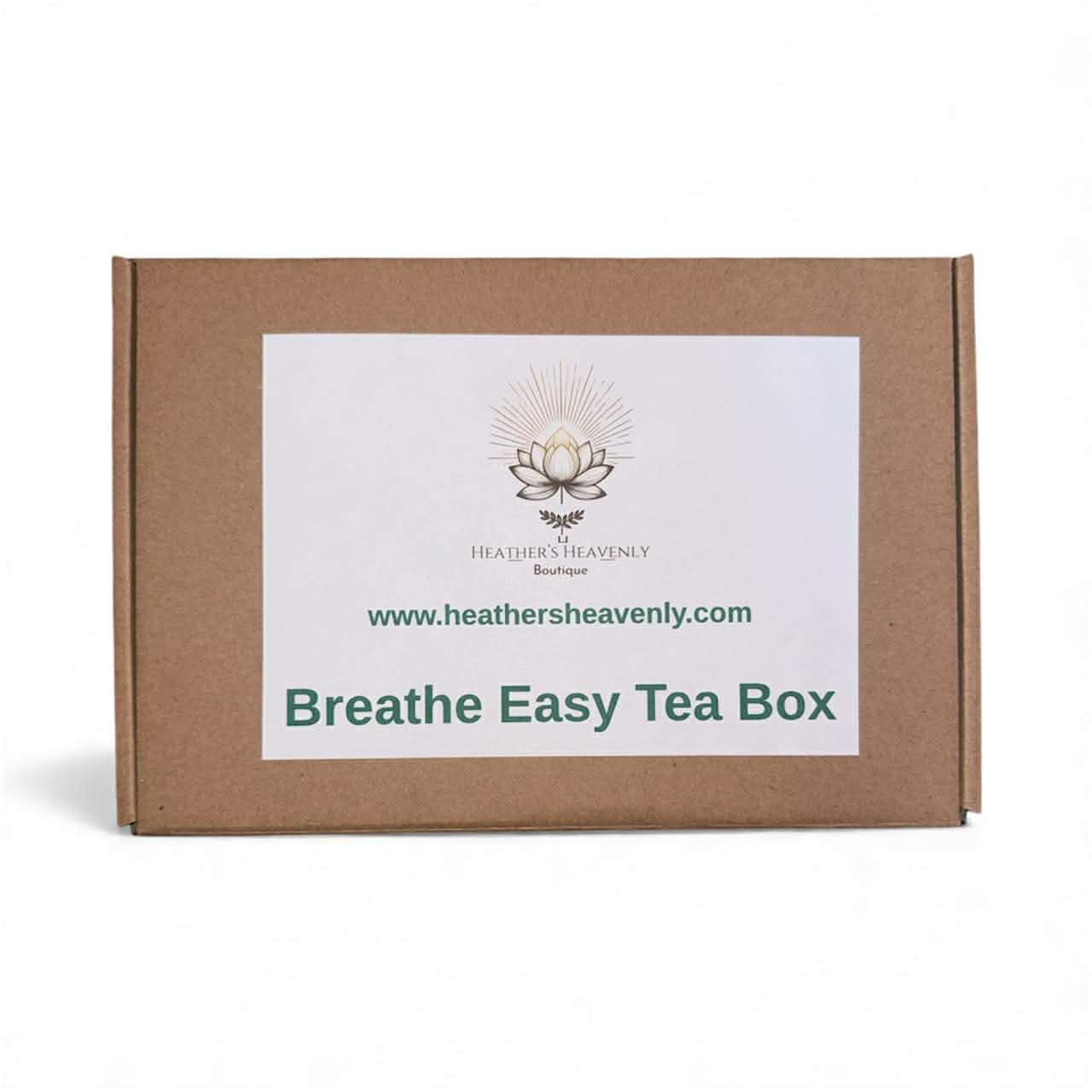 Seasonal allergy support herbal tea gift set for sinus comfort and breathing relief.