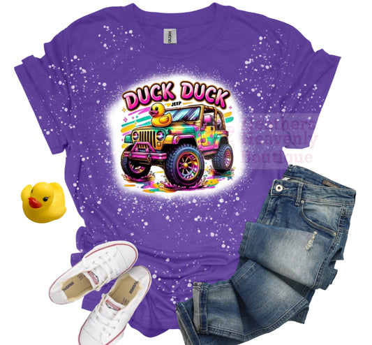 Duck Duck Jeep Bleached Graphic Tee