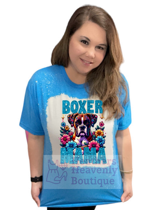 Boxer Mama Bleached Handmade Sublimation T-Shirt - Heather's Heavenly Boutique

Heather Colors are 35% Ring-Spun Cotton/65% Polyester
Seamless Double Needle 3/4 Collar
Taped Neck and Shoulders
Rolled Forward Shoulders For Better Fit
Double Needle Sleeve and Bottom Hems
Slimmer Fit Adult Tee
