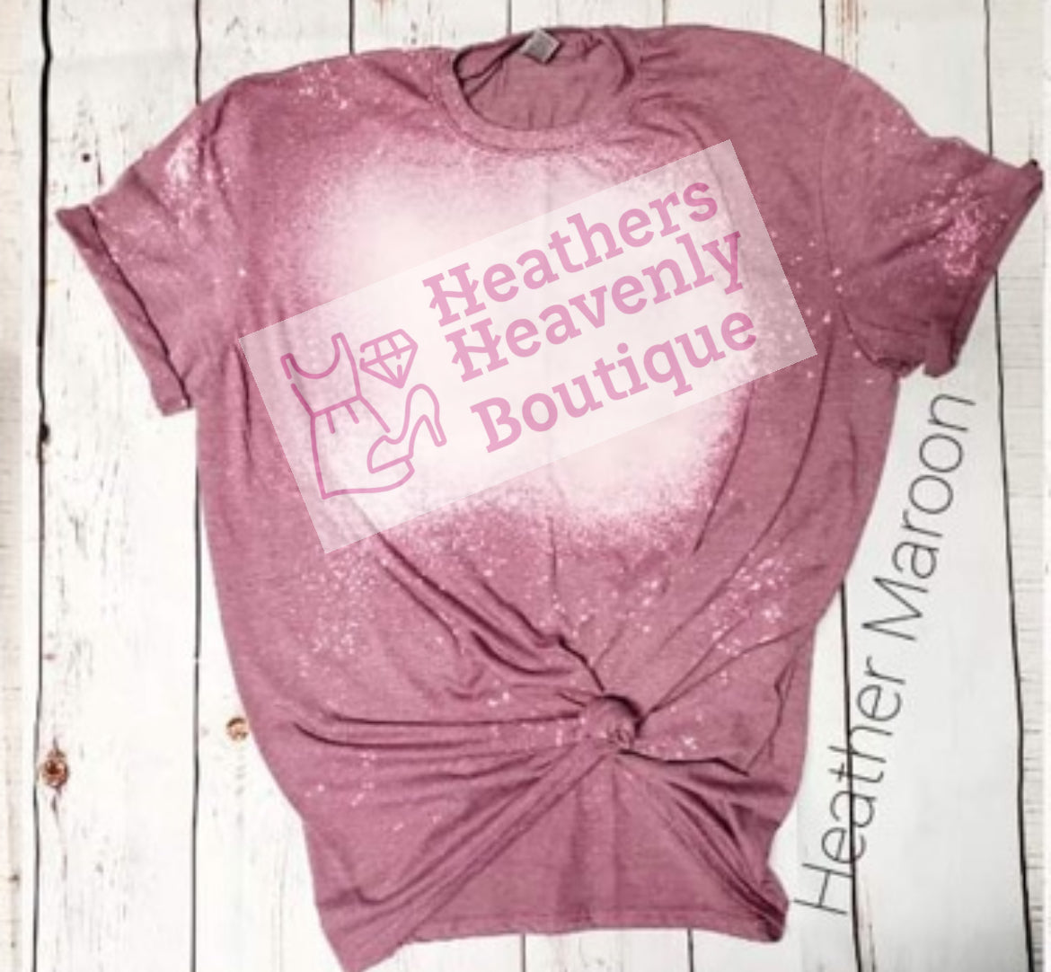 Heather Maroon Bleached Tee Grab Bag