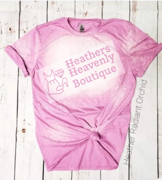 Heather Radiant Orchid Bleached Tee Grab Bag