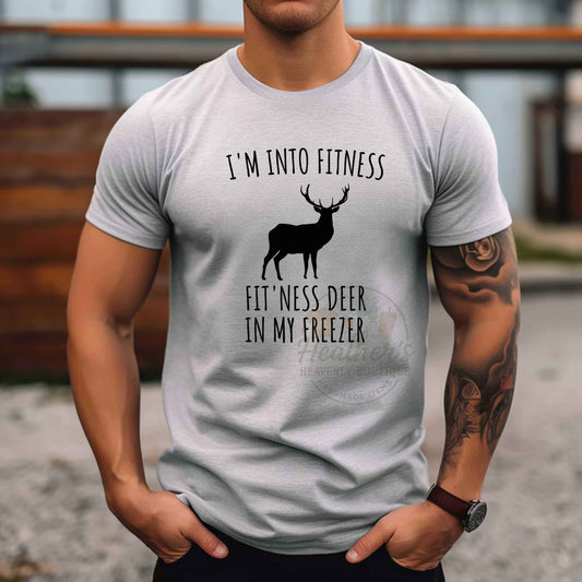 I'm Into Fitness Fit'Ness Deer In My Freezer Men's T-shirt