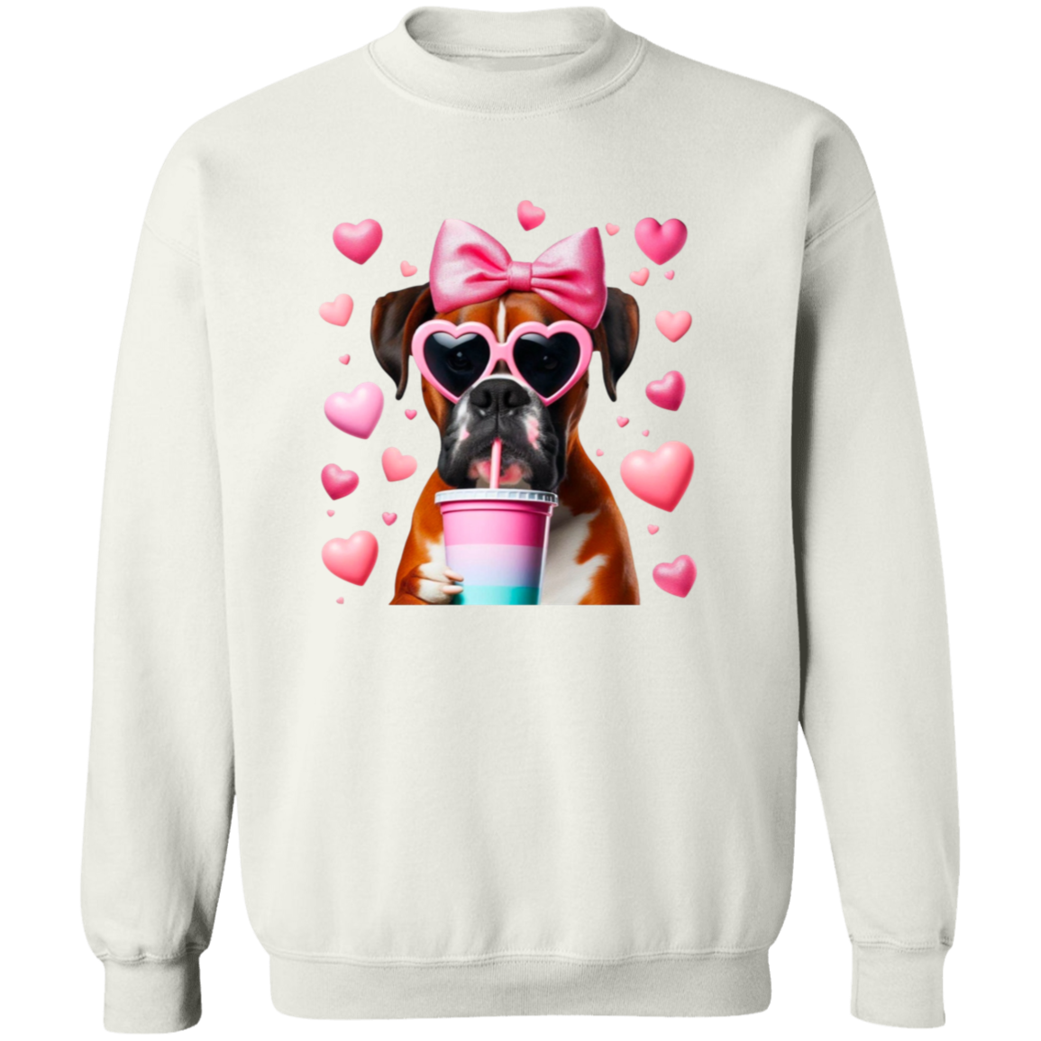 Boxer Heart Valentine Sweatshirt 