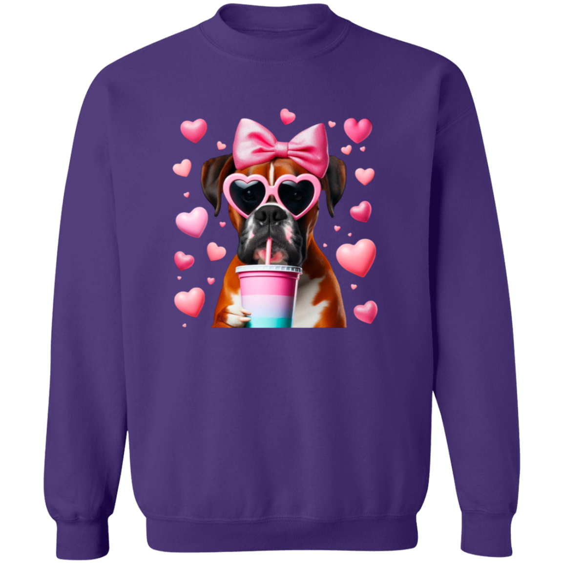 Boxer Heart Valentine Sweatshirt 