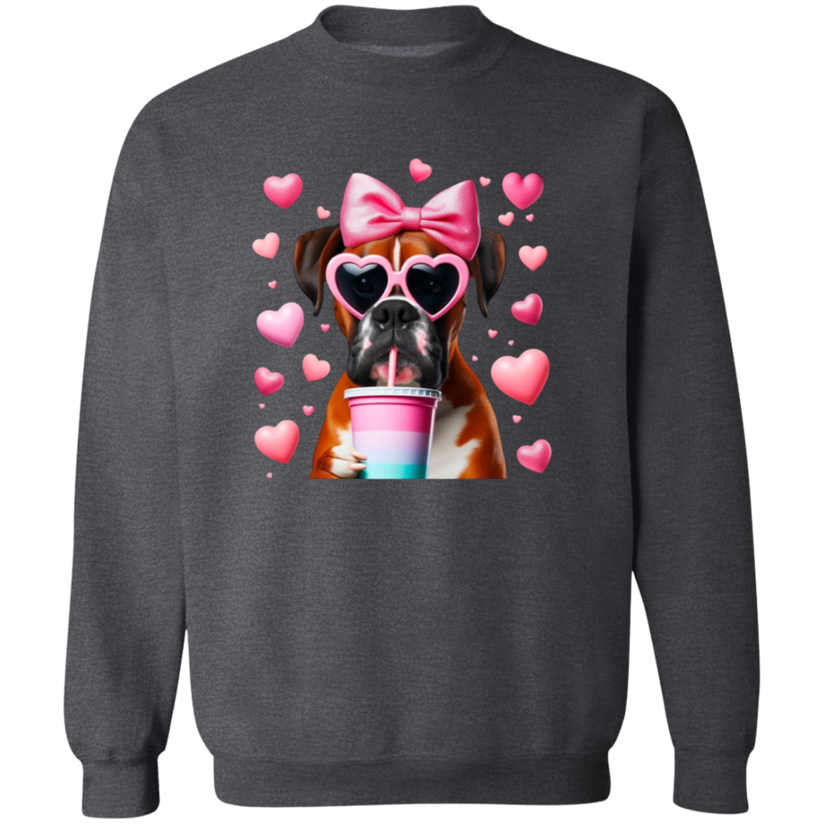 Boxer Heart Valentine Sweatshirt 