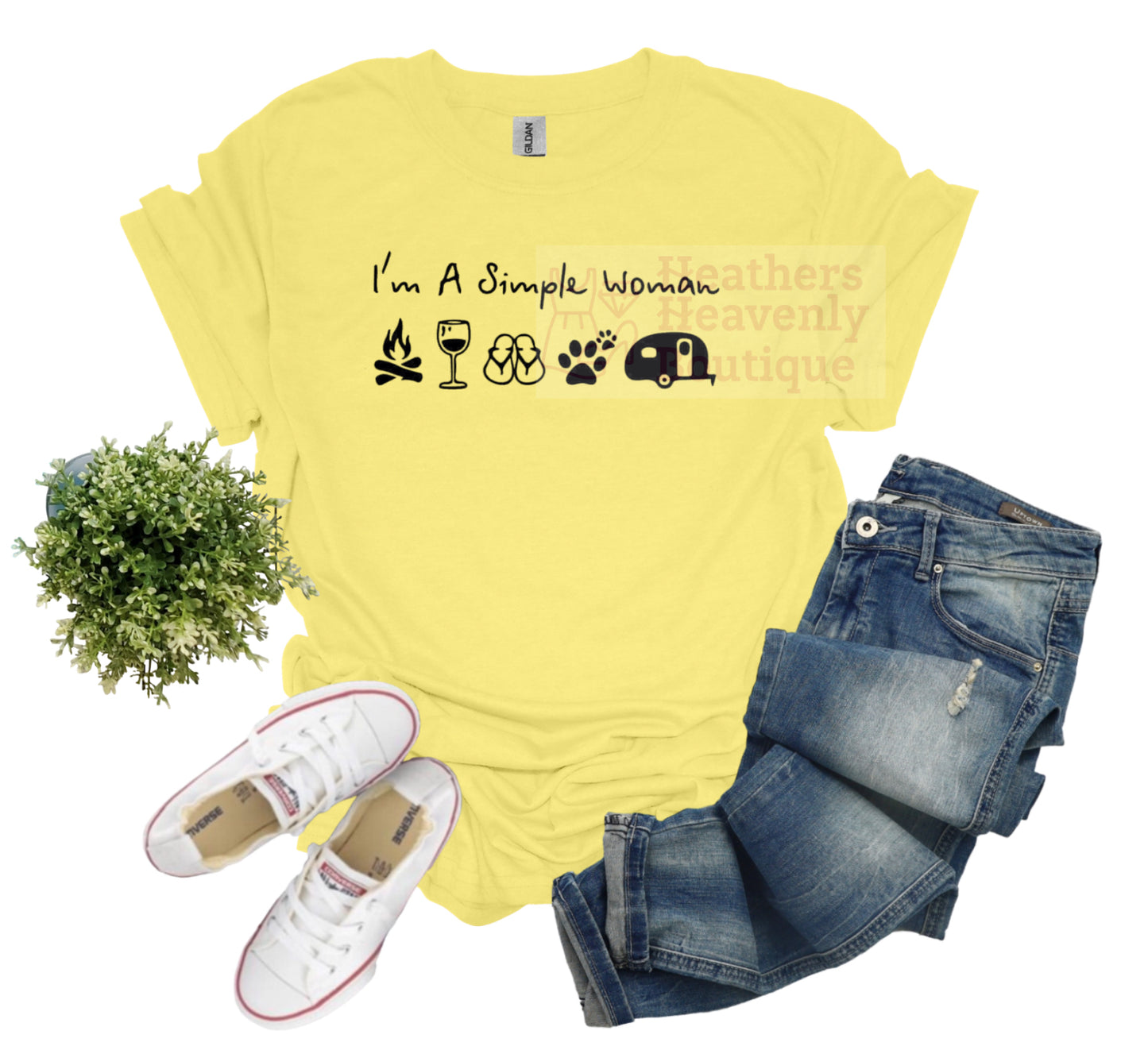 I’m A Simple Woman Printed Graphic Tee