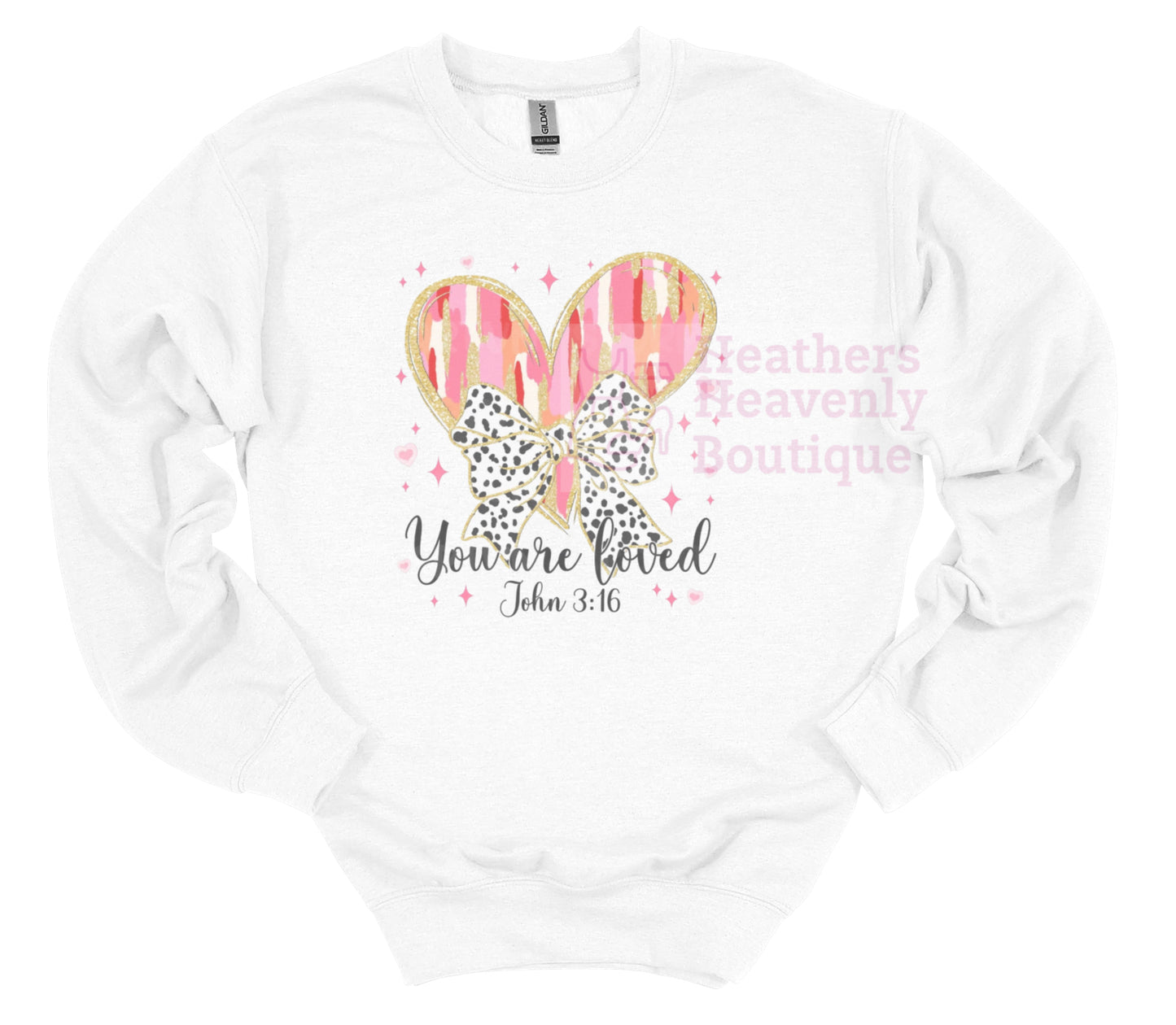 You are Loved John 3:16 Graphic Sweatshirt