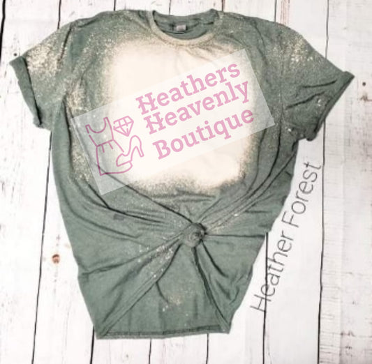 Heather Forest Green Bleached Tee Grab Bag