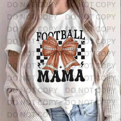 Football Mama T-Shirt – Cute Football Bow Design, Game Day - Heather's Heavenly Boutique