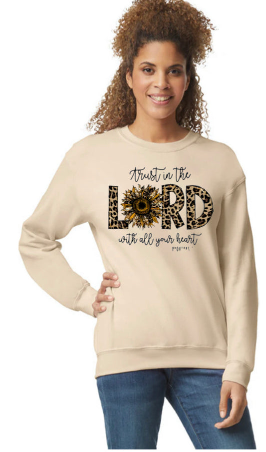 Trust in the Lord Tan Sweatshirt - Heather's Heavenly Boutique