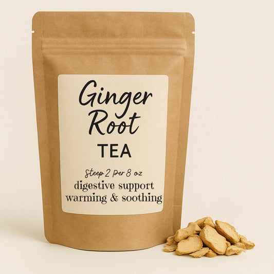 Ginger Root Herbal Tea | Digestive Support & Immune Boost | Heavenly Botanicals