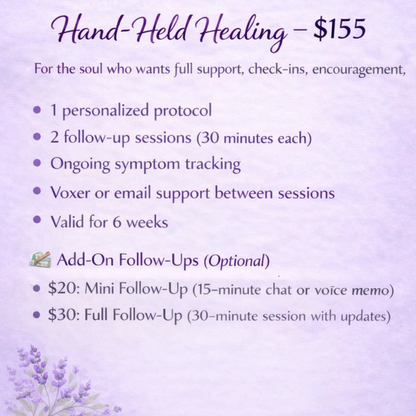 Hand-Held Healing: Complete 1-on-1 Coaching Bundle