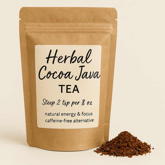 Herbal Cocoa Java Tea | Natural Energy & Focus Blend | Heavenly Botanicals