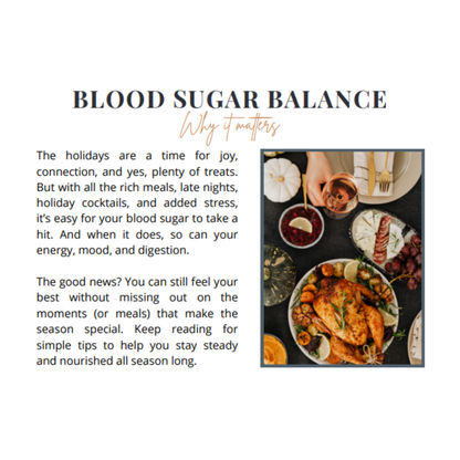 Holiday Blood Sugar Blueprint – Natural Support During High-Stress Seasons - Heather's Heavenly Boutique