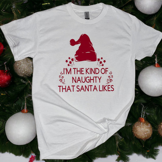 Naughty Santa Christmas Shirt - Heather's Heavenly Boutique