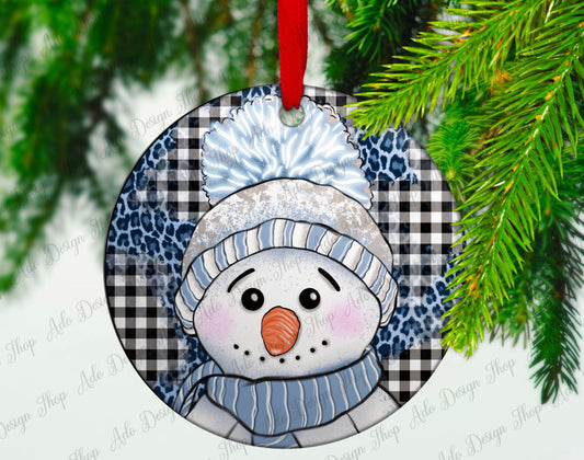 Winter Snowman Ornament - Heather's Heavenly Boutique