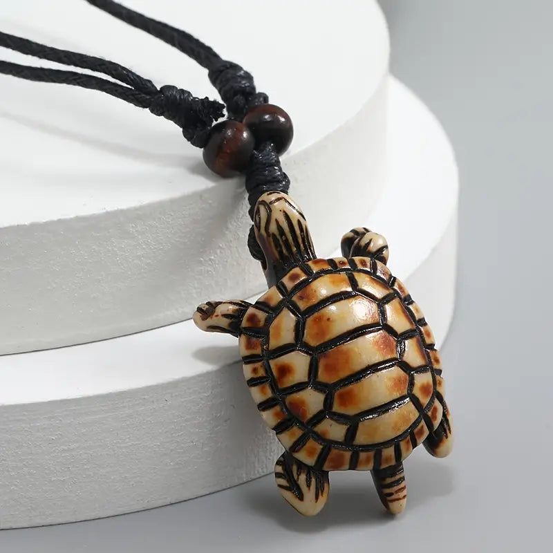 Men's Resin Turtle Necklace - Heather's Heavenly Boutique