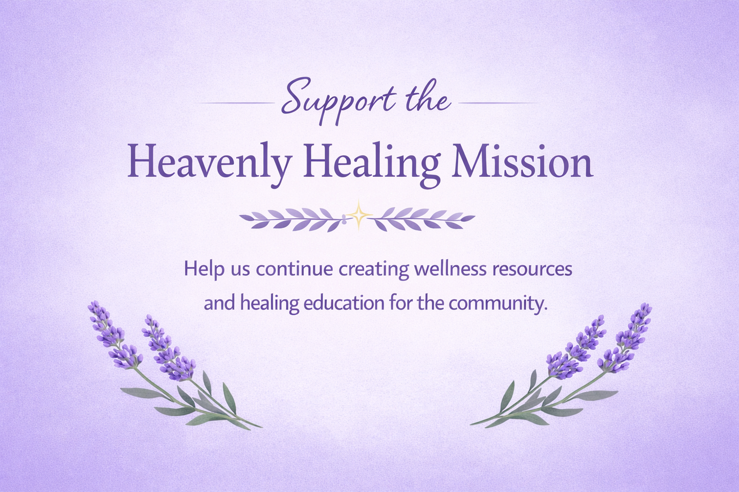 Support the Heavenly Healing Mission - Heather's Heavenly Boutique