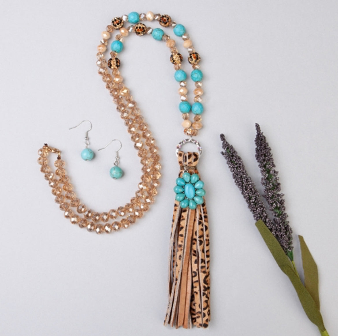 Leopard Tassel Necklace - Heather's Heavenly Boutique