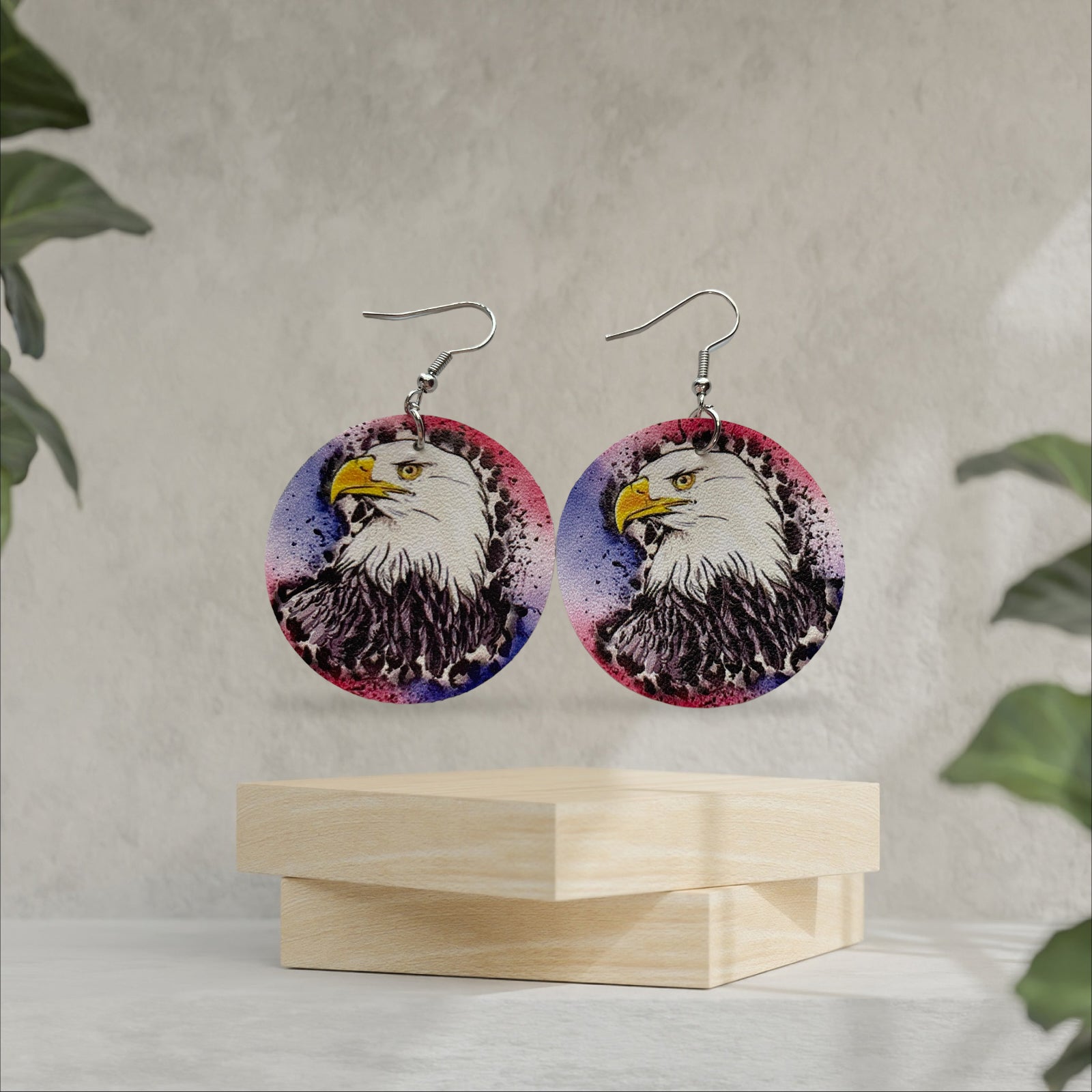 American Patriotic Eagle Earrings - Heather's Heavenly Boutique