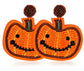 Seasonal Halloween Seed Bead and Felt Earrings - Heather's Heavenly Boutique