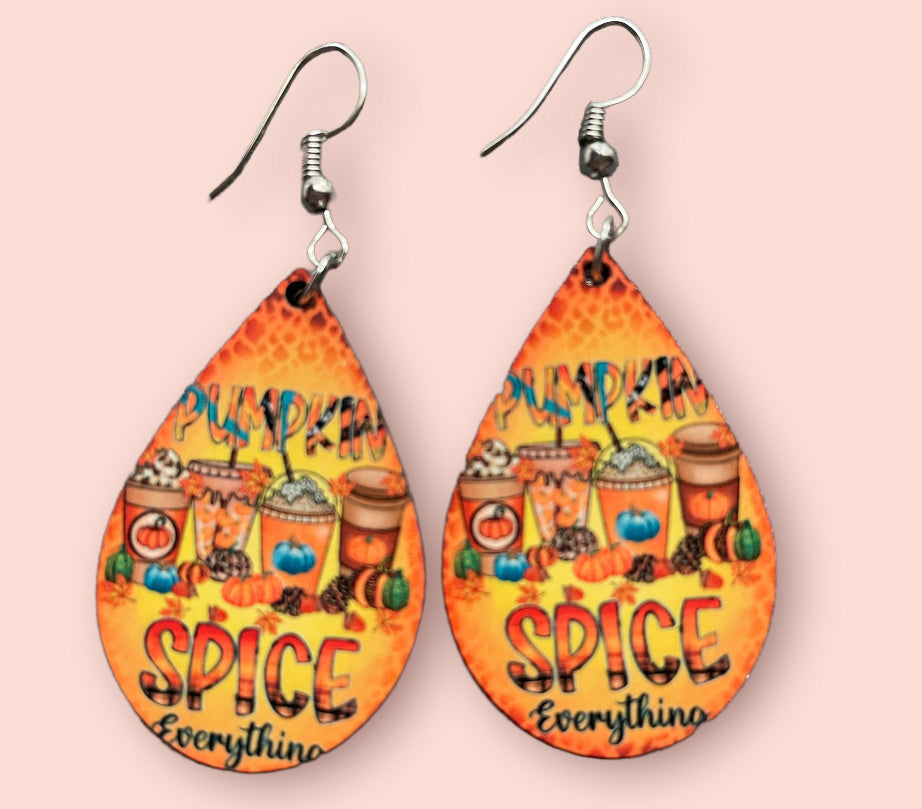 Fall Handmade Sublimation Earrings - Heather's Heavenly Boutique