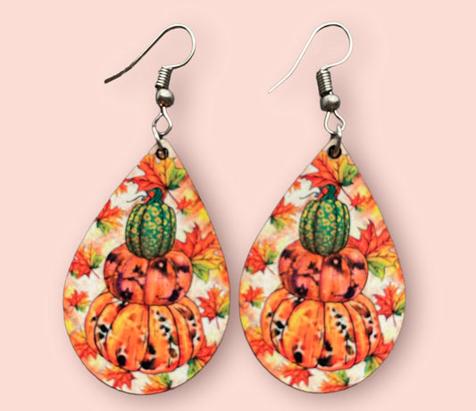 Fall Handmade Sublimation Earrings - Heather's Heavenly Boutique