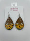 Multi Cow Print Sunflower Teardrop Sublimation Earrings - Heather's Heavenly Boutique