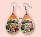 Teacher Love Handmade Sublimation Teardrop Earrings - Heather's Heavenly Boutique