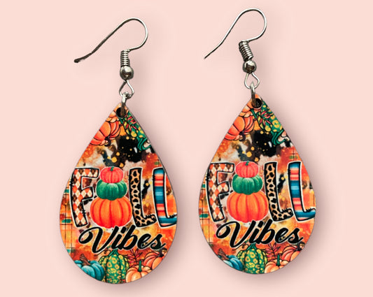 Fall Handmade Sublimation Earrings - Heather's Heavenly Boutique