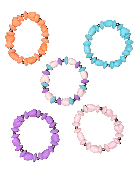 Kids Colorful Stretchy Bracelets. - Heather's Heavenly Boutique