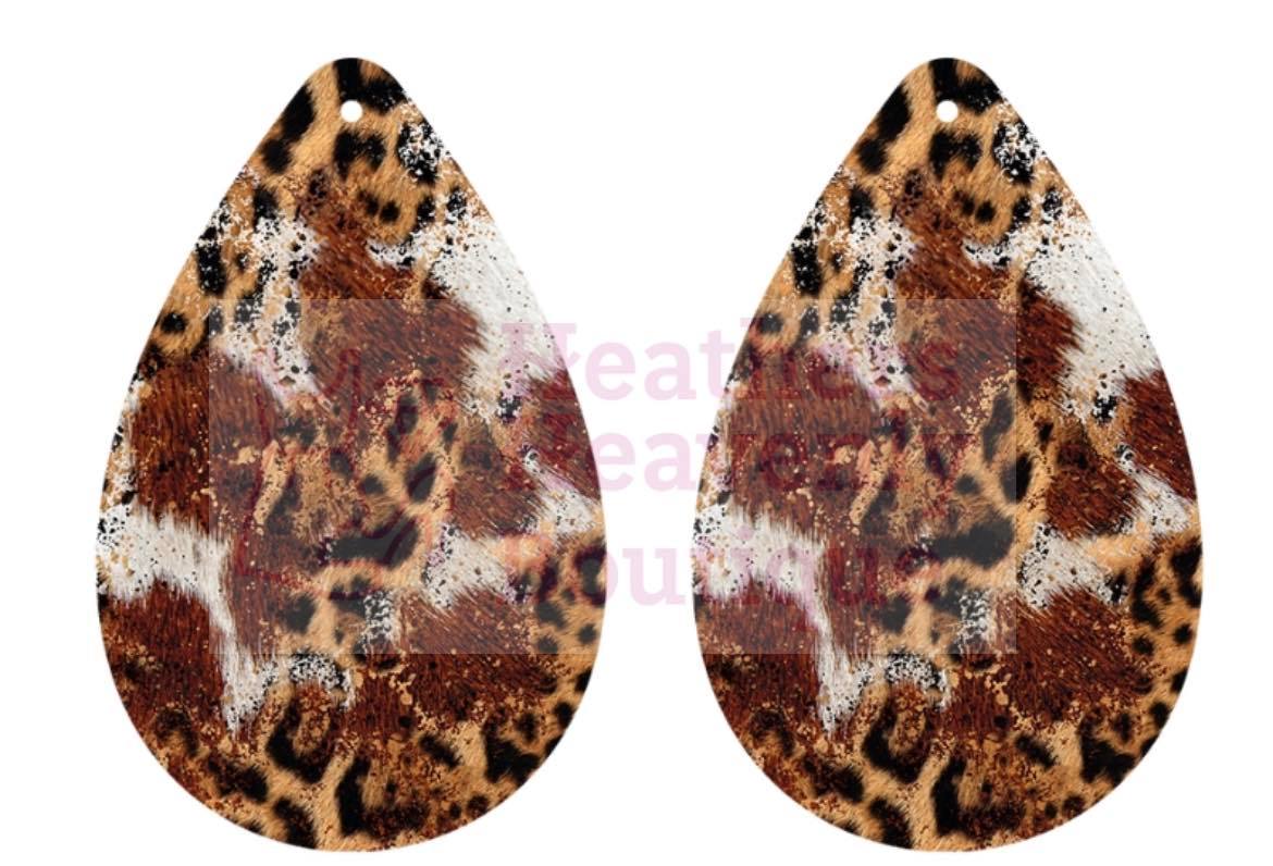 New Release Handmade Sublimation Western Teardrop Earrings - Heather's Heavenly Boutique